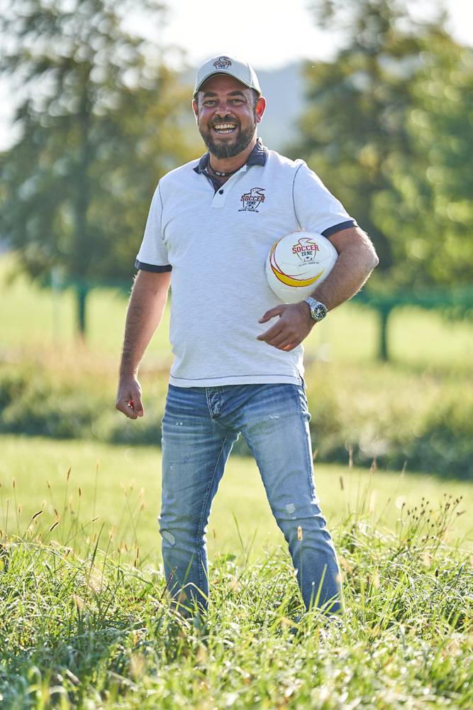 Business‑Porträt von Harald Fuchs (Soccerzone, Jobzone) in Villach.